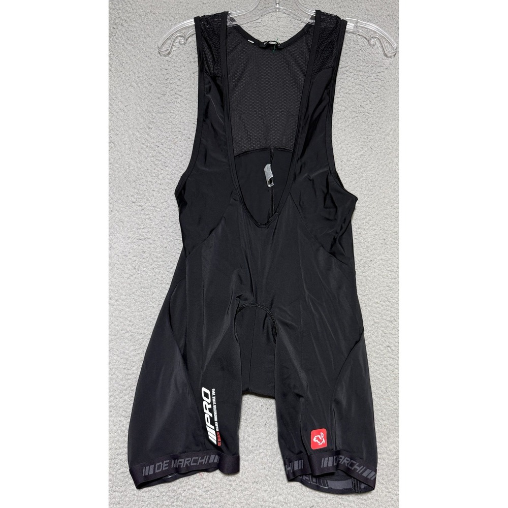 De Marchi Cycling Bib Shorts 2XL Black Padded Road Bike Mens Performance